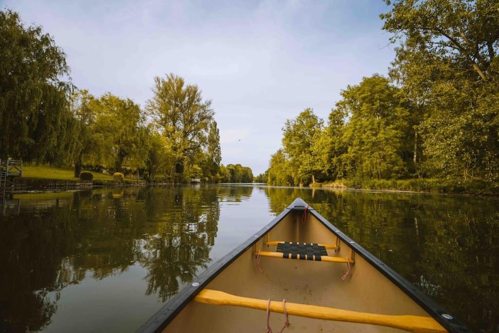 Le Chalet Du Bout Du Monde, En Bord De Riviere ! Grez-sur-Loing Εξωτερικό φωτογραφία